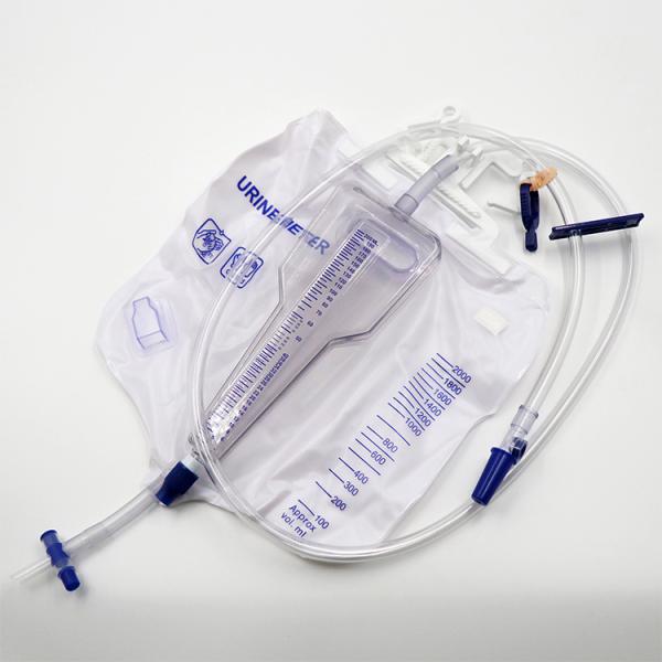 Медицинский класс ПВХ Урология одноразовые изделия Белые мочевые счетчики Дренажные мешки Поставщик