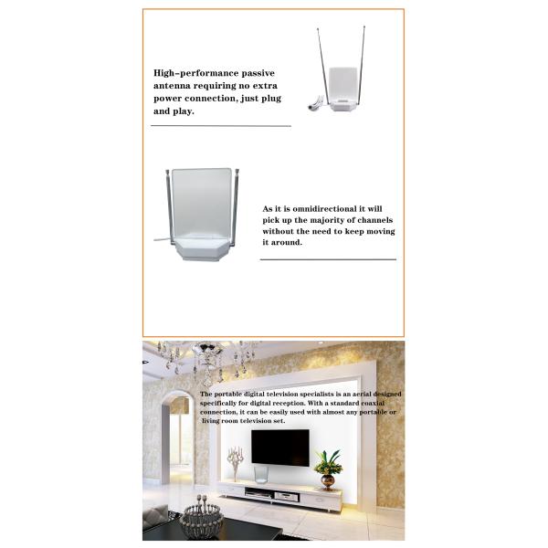 приемная антенна ТВ дома ТВ 0-2dB 75ohm Freeview крытая воздушная