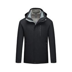 polyester Men'S Casual Hooded Jacket Windproof Thermal Army Clothing with Zipper