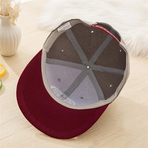 OEM 100% Cotton Flat Brim Baseball Cap Korean Hip Hop Cap