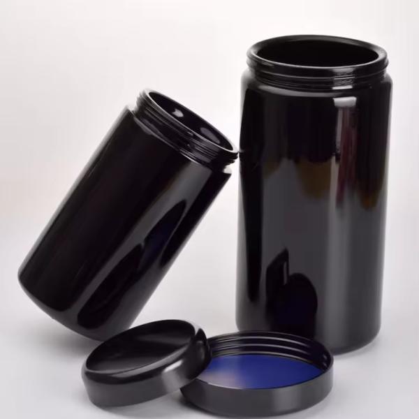 Запахоустойчивая фиолетовая стеклянная банка контейнер 60 мл герметичное запахоустойчивое хранилище банка широкий рот устойчивый к ультрафиолету стеклянный банка