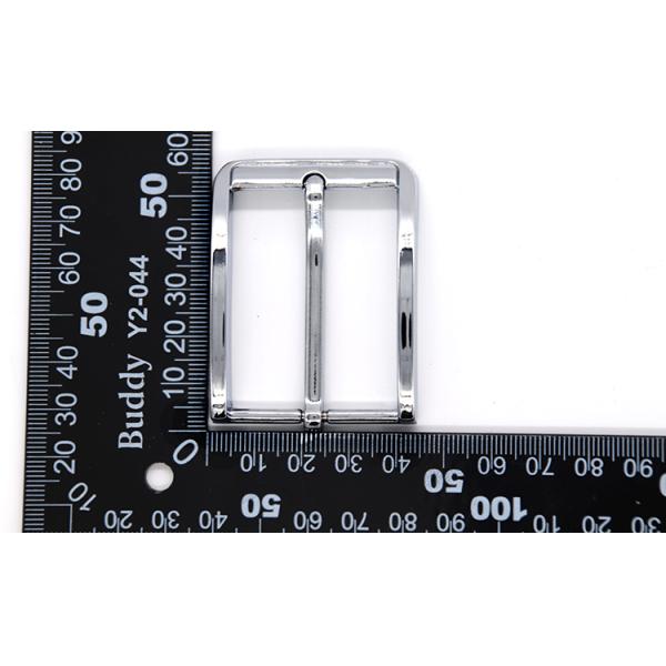 Custom Logo Silver Plated Pin Belt Buckles 35MM With Simple Appearance