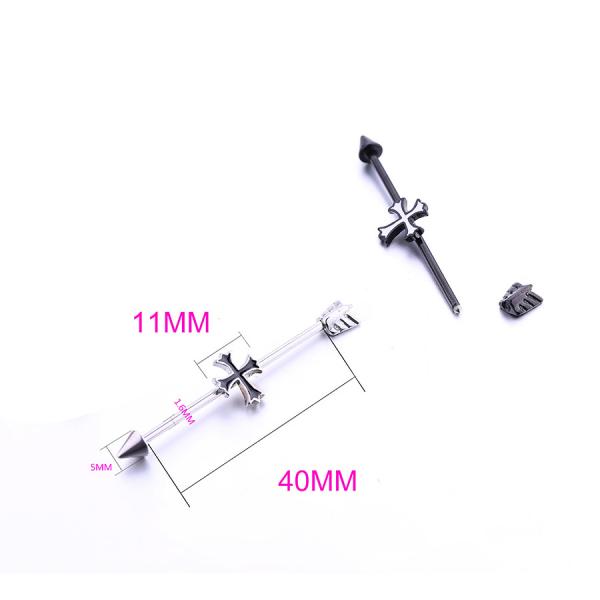 Stainless Steel Industrial Barbell Piercing Jewelry With Factory Price