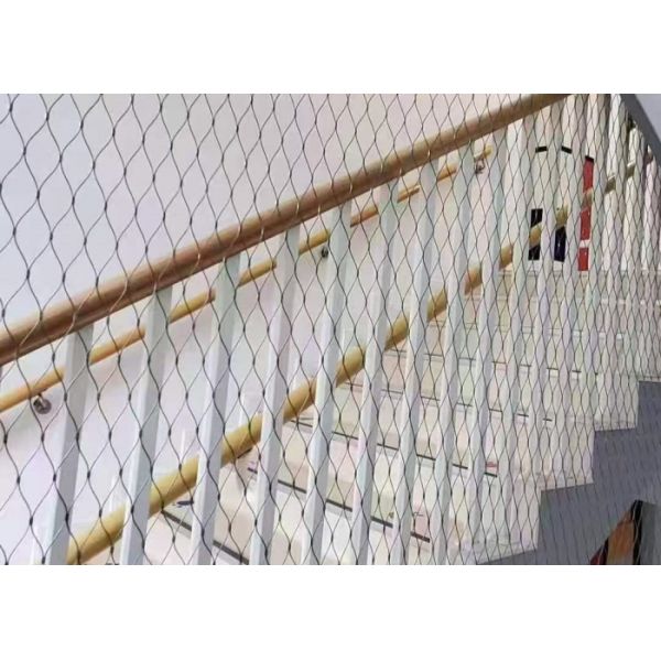 316 Stainless Steel  Wire Rope Mesh For Animal Cage Bird And Garden Netting