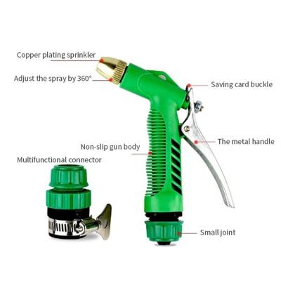 Brass Home Extension Hose High Pressure Garden Water Guns Set Car Washer 3/4 inch Diameter