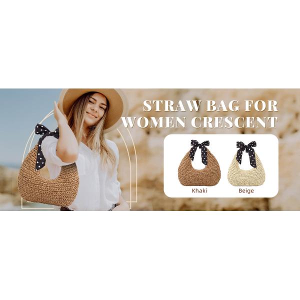 Crochet Raffia Knot Handbags Summer Beach Straw Knot Bag Fashion Summer High Quality Ladies Crochet Raffia Straw Beach Bag Tote Bag Striped Big Hand Bags