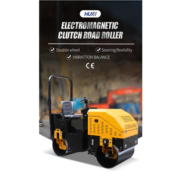 Machine routière 2000 kg 3000 kg 2 tonnes 3 tonnes rouleau routier articulé mécanique à double tambour