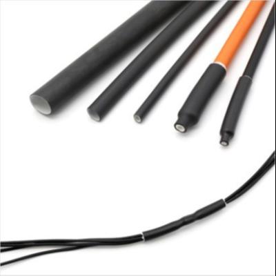Preto da tubulação do psiquiatra do calor do Polyolefin 4mm, impermeável esparadrapo da tubulação do psiquiatra do calor 4x