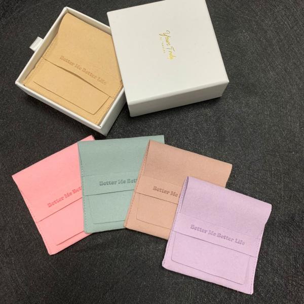 Custom Small Jewelry Bag for Earrings OEM Microfiber Jewellery Gift Pouch