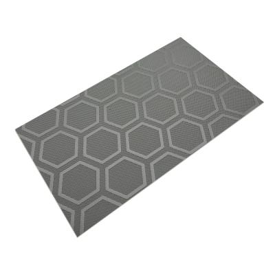 2 Ply non-slip wear-resistant hexagon six-bar pattern pvc conveyor belt
