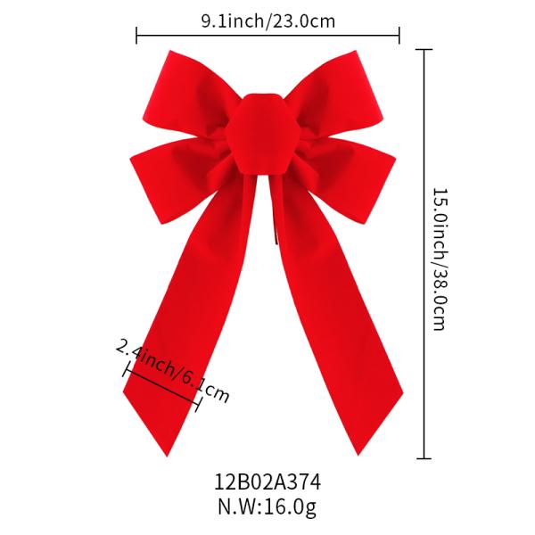 Подарок Погода Красивые рождественские бархатные ленточные луки для дня рождения и декорации вечеринки