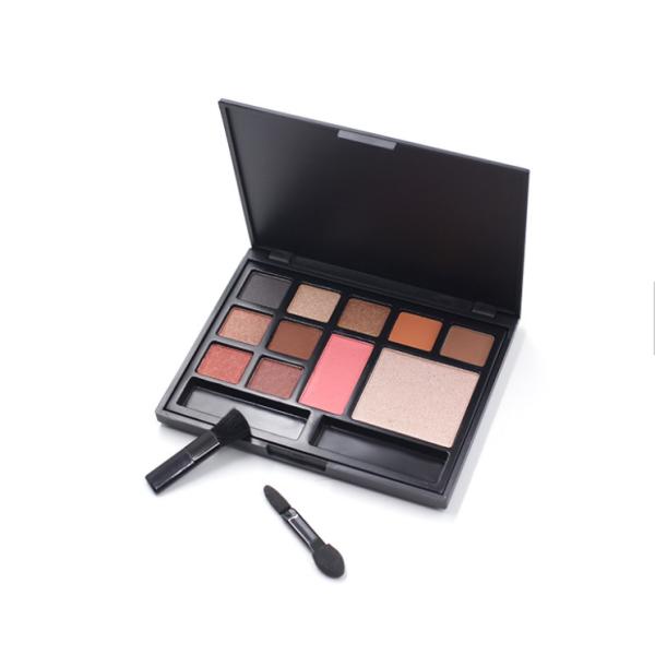 Waterproof All In One Eyeshadow Palette , Orange Toned Makeup Blush Palette