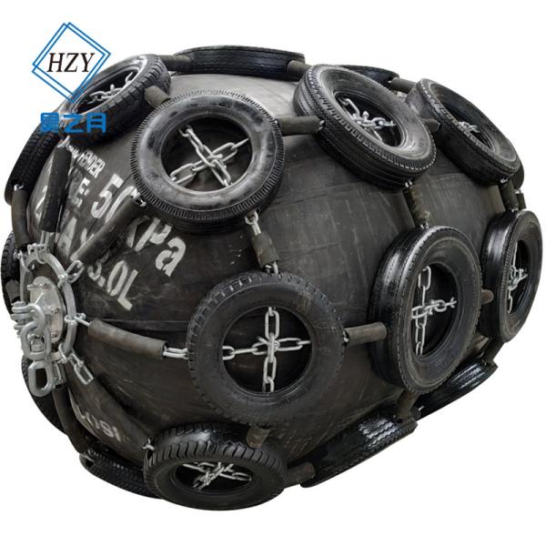4.5x9m Marine Inflatable Fender Black Rubber Boat Bumpers For Ships Shipyards