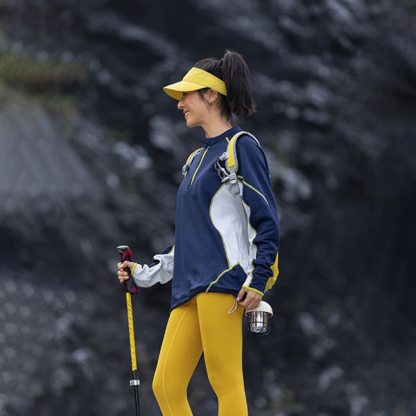 Stand Collar Color Block Jacket Thermal Antibacterial Polartec Fleece Outdoor Pullover
