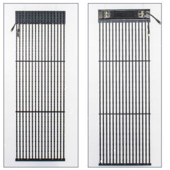 Ultra Lightweight Outdoor Curtain LED Display IP65 High Transparency