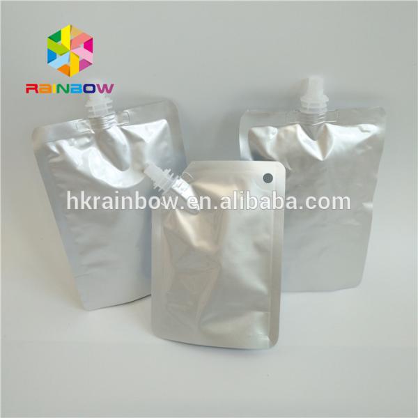 Custom Printing Plastic Cosmetic Bags Three Side Seal Hologram Laser Wateproof Pouch