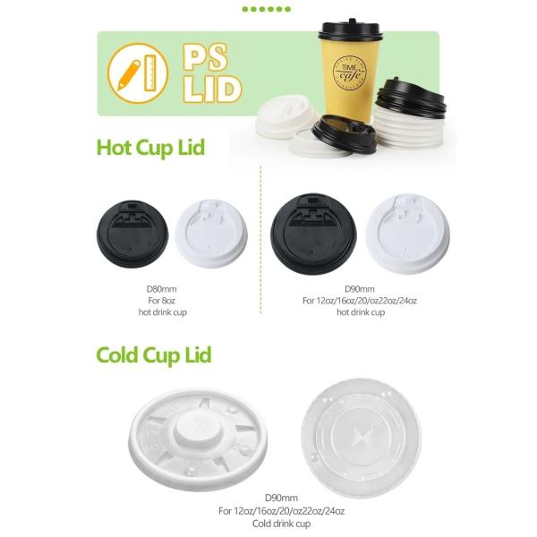 Custom Biodegradable Disposable PLA Hot Coffee Paper Cups Eco-friendly and Affordable