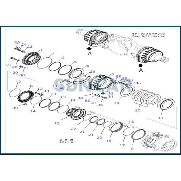 566-33-00010 5663300010 Floating Seal Fits Dump Truck HD205 HD325