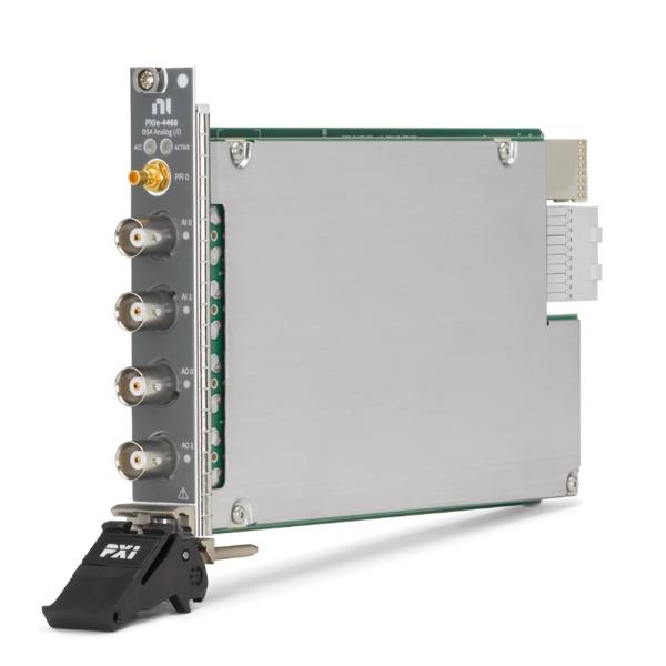 National Instruments PXIe-4468 PXI Sound and Vibration Module with 250 kS/s Sampling Rate 121 dB Dynamic Range and 2 Analog Output Channels