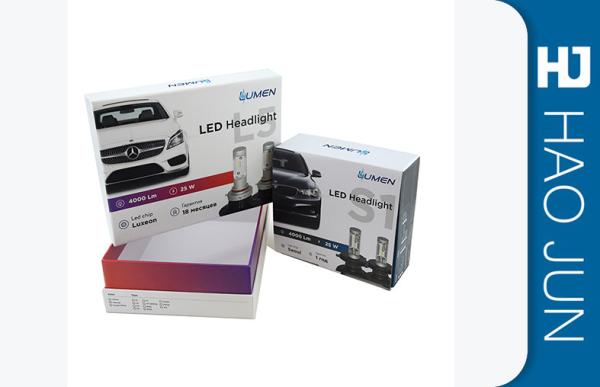 Personalised Cardboard Gift Boxes For Car Led Headlight , 2mm Thickness