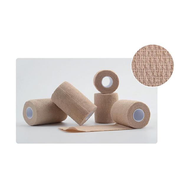 CE Class I Cotton Flexible Disposable Cohesive Bandage Wrap for Sports, Hand & Leg Guard