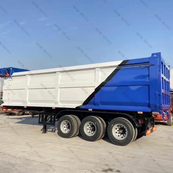 Fuwa / BPW 3/4 Axles U Shape Hydraulic Cylinder Dump Tipping Tipper Rear Dump Semi Trailer