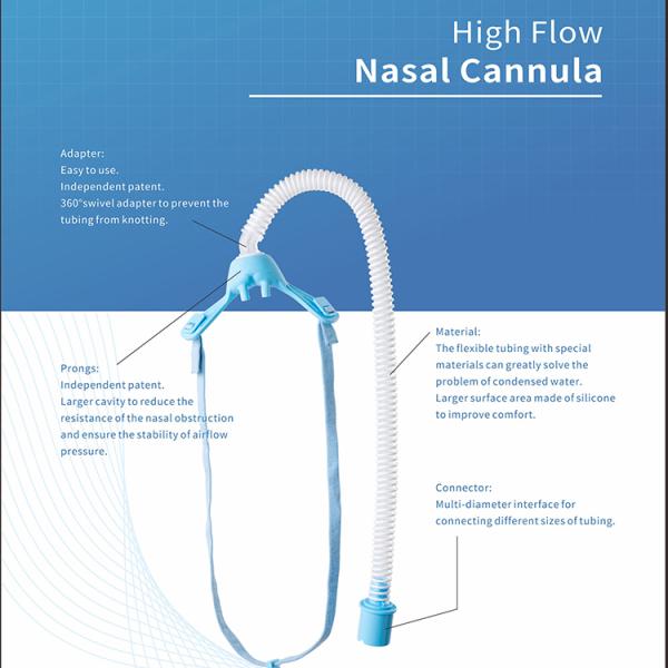High flow nasal cannula Set Medical Sterile nasal oxygen cannula oxygen tube