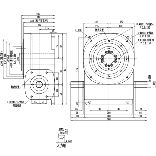 DA Series Ultra-Slim Platen Type Free Stop Cam Indexer with Compact Size and High Precision for Space-Constrained Environments