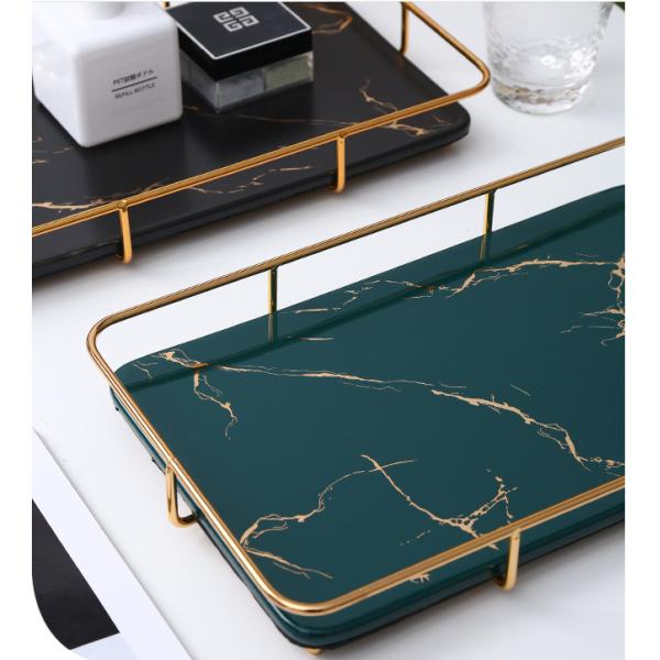 Nordic 1.0kg 35.7cm Length Rectangle Jewelry Tray For Bathroom