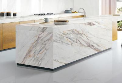 Resistência ao desgaste 160x320cm Chapas de pedra sinterizadas Nuvem Chapa de piso de rocha branca 12mm