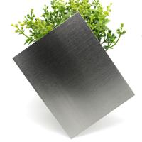 do revestimento de aço inoxidável preto da linha fina da folha de 1219 x de 2438mm almofadar de parede interior decorativo