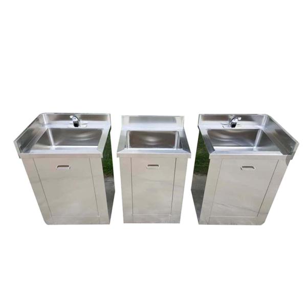 Silver Color Lab  Stainless Steel Hand Wasking Sink Cleanroom Furniture