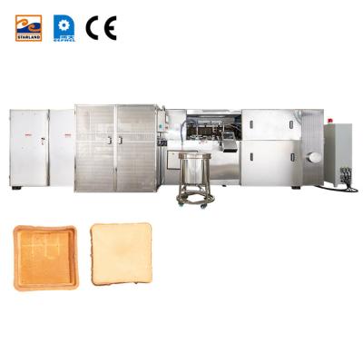 Máquina de assar casca de torta de aço inoxidável 1,5kw Linha de processamento de casca de torta