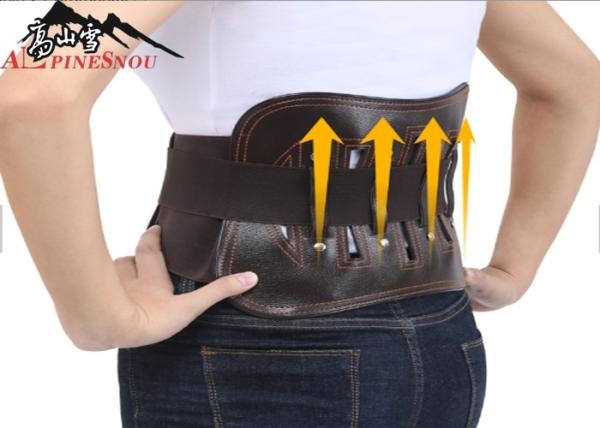 Cuir chaud médical réglable de ceinture de soutien de taille unisexe