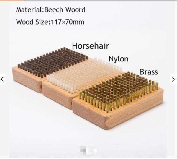 Bronze de nylon da crina 10mm de Ski Wax Brush Kit Set três 8mm