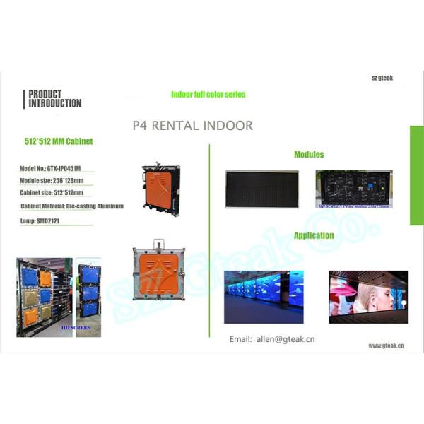 indoor rental p4 led video wall price full color hd