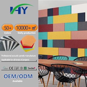 Wall Decoration Acoustic Wall Panel with Eco-Friendly PET Material