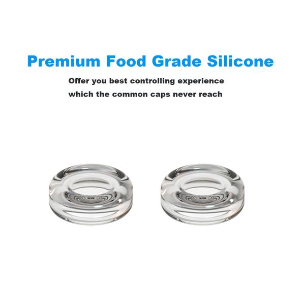 High Transparency Crystal Clear Liquid Silicone Thumbstick Grip Caps for PS5 Xbox