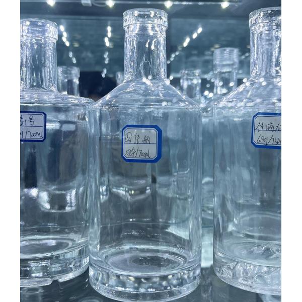 Напитки Бутылка с горячим штампом для пустых ликеров Водка Ром Джин Коньяк Виски Стекло с водой