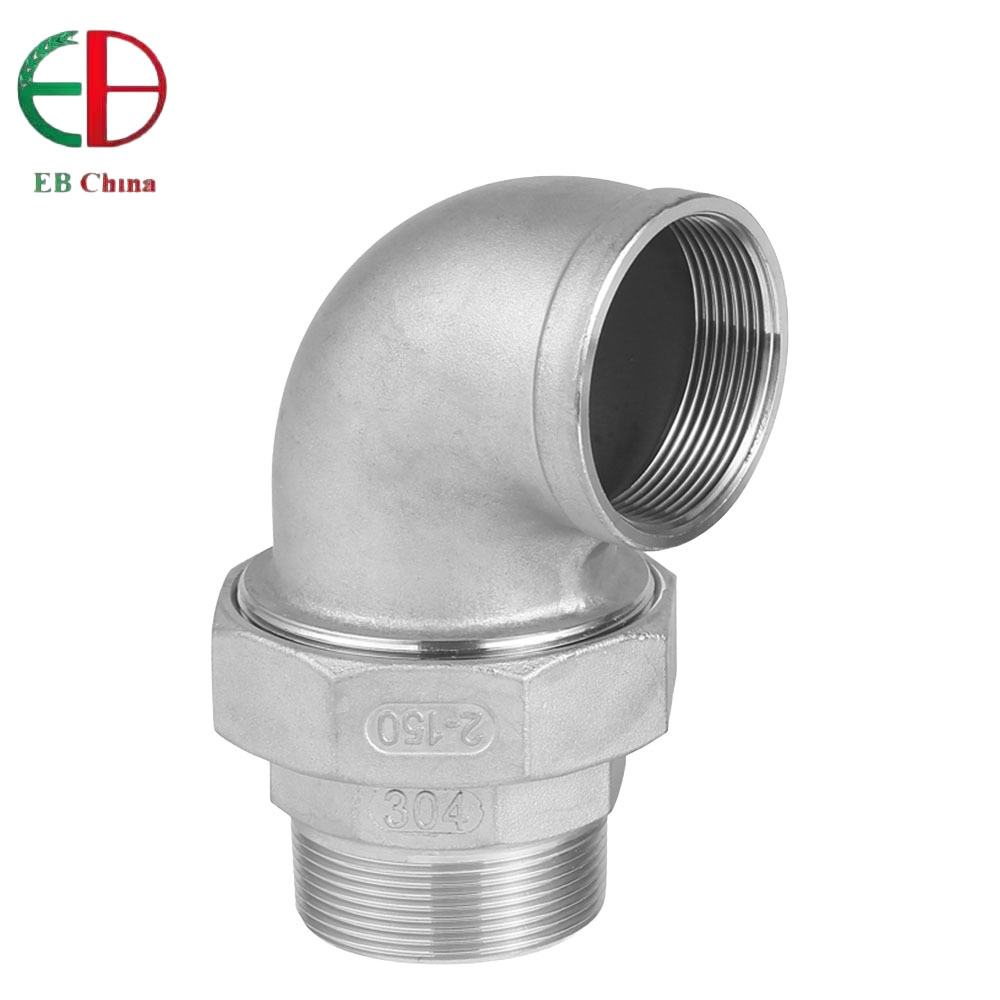 304 316 Stainless Steel 90 Degree Female Threaded Elbow Pipe Fitting Cast Elbow for Plumbing & Gas System