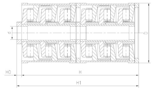 F-53043.T6AR 23*90*209.75 INA Multi-Stage cylindrical roller thrust bearings
