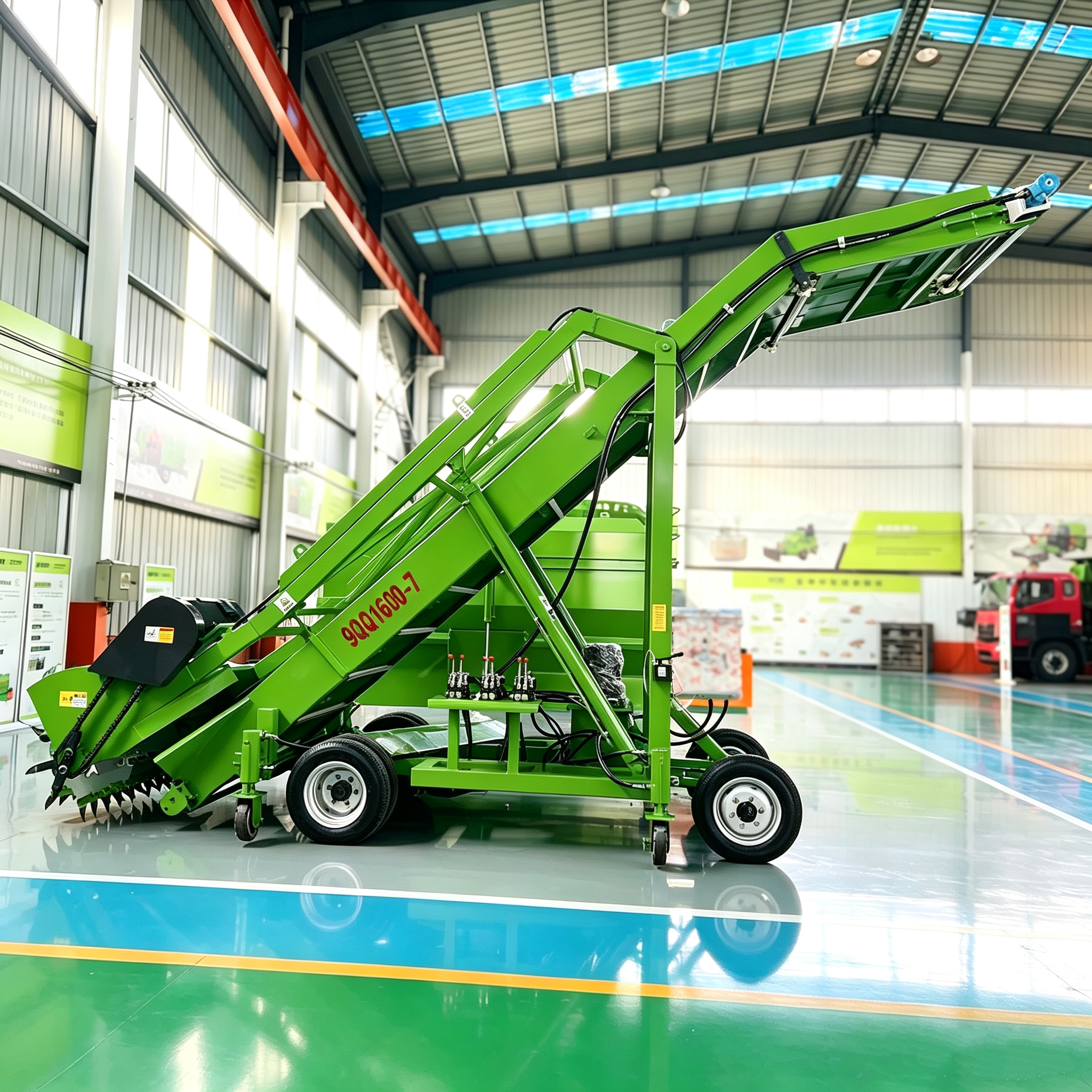 Compact Electric Silage Loader Reclaimer Silo Cutter Harvest Equipment