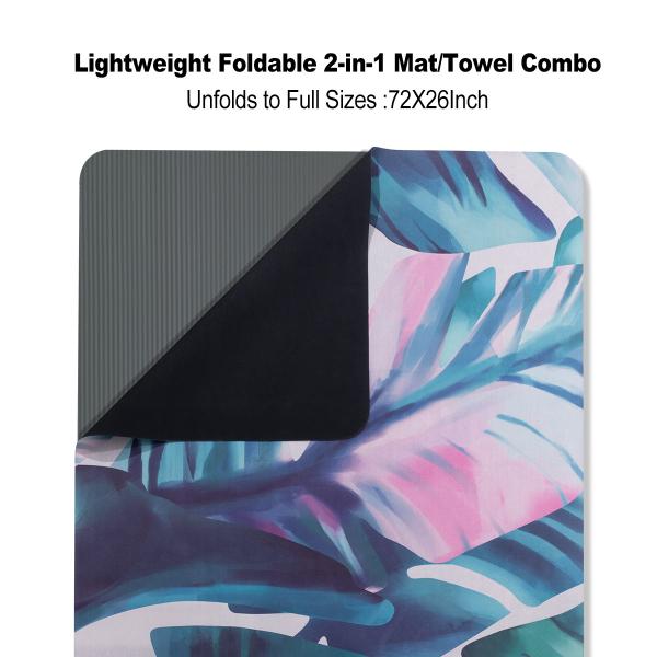 Wear Resistance Travel Yoga Mat With Ultra Fine Fibers High Strength