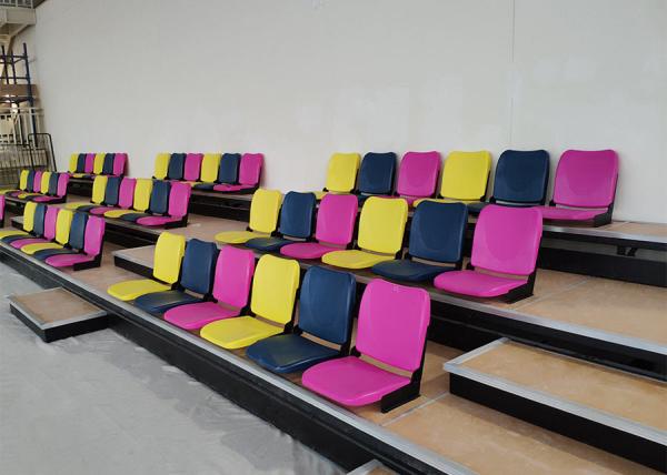 Customized Color Telescopic Seating Systems HDPE Material For Swimming Pool