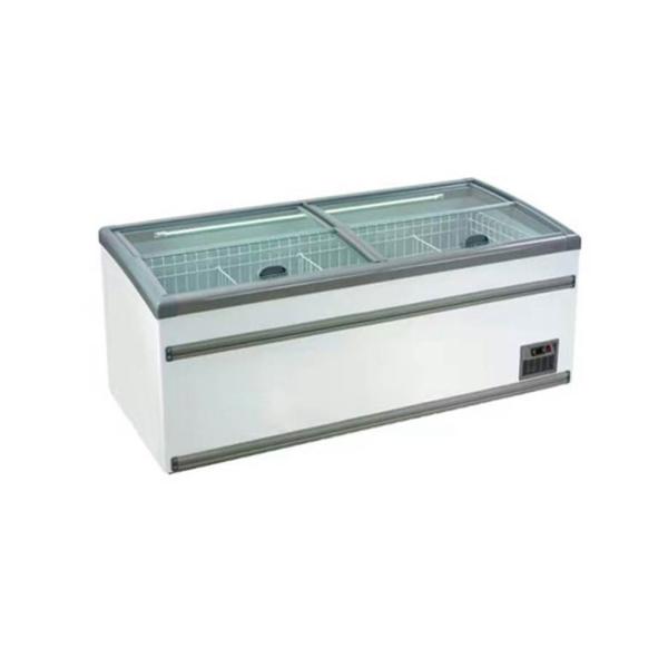 220V Top Open Combined Display Chest Horizontal Deep Island Freezer