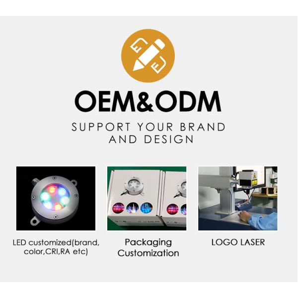 OEM ODM DMX Управление RGB светодиодный фонтанный свет IP68 водонепроницаемый 6 * 2W 6 * 3W RGB светодиодный цвет с U-типом скобкой