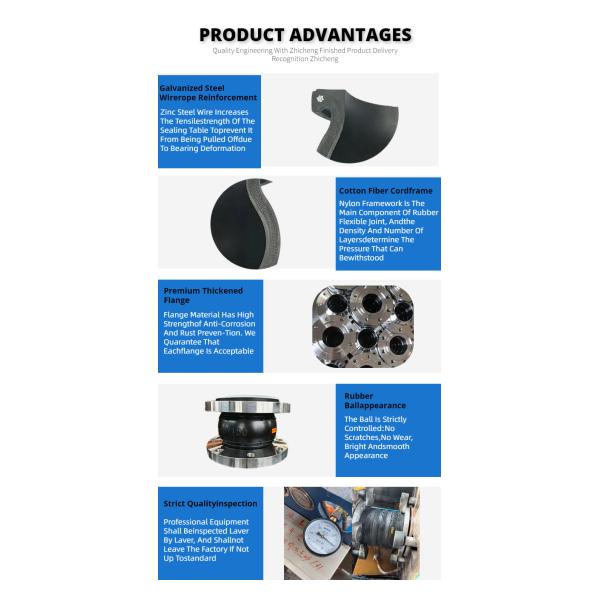 Фитинги из нержавеющей стали из односферной резины для воздушных носителей и стандарта DIN Flange