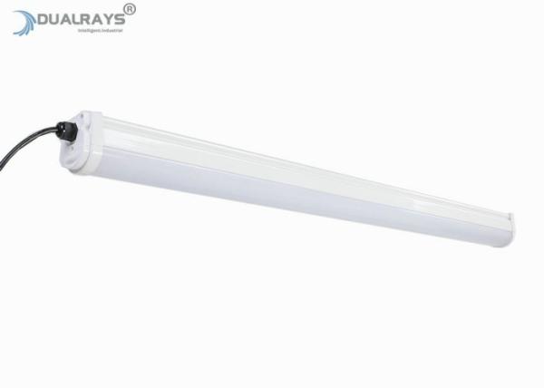 Sarrafo plástico completo magro IP65 da luz 160LmW da prova do diodo emissor de luz da série 50W 5ft de Dualrays D2 tri para o parque de estacionamento