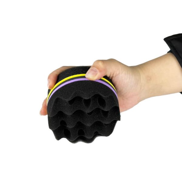 Eco Friendly Round Men Hair Sponge OEM Curling Sponge For Short Hair