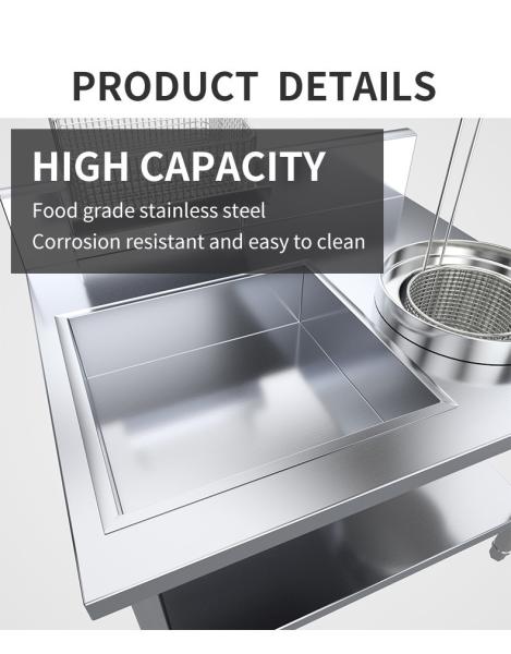 AM-WPT80 Stainless Steel Chicken/KFC or Meat/Bread Wrapping Table for Kitchen Ware
